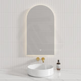 450/500/600/800/900mm Arch LED Mirror Touch Sensor Switch 3 Colours Lighting Acrylic Backlit Vertical Installation