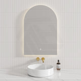 450/500/600/800/900mm Arch LED Mirror Touch Sensor Switch 3 Colours Lighting Acrylic Backlit Vertical Installation