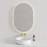 450/500/600/700/750/900/1200mm Oval LED Mirror Touch Sensor Switch 3 Colours Lighting Acrylic Backlit