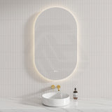 450/500/600/700/900/1200mm Oval LED Mirror Auto Sensor Switch 3 Colours Lighting Acrylic Backlit