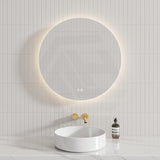 500/600750/800/900mm Round LED Mirror Auto Sensor 3 Colours Lighting Backlit