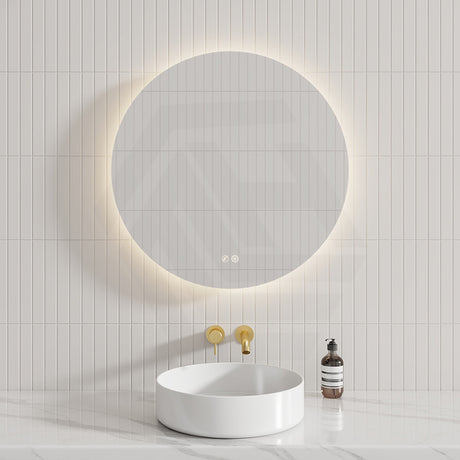 500/600750/800/900mm Round LED Mirror Auto Sensor 3 Colours Lighting Backlit