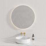 500/600/700/750/800/900/1200mm Round LED Mirror Touch Sensor Switch 3 Colours Lighting Backlit