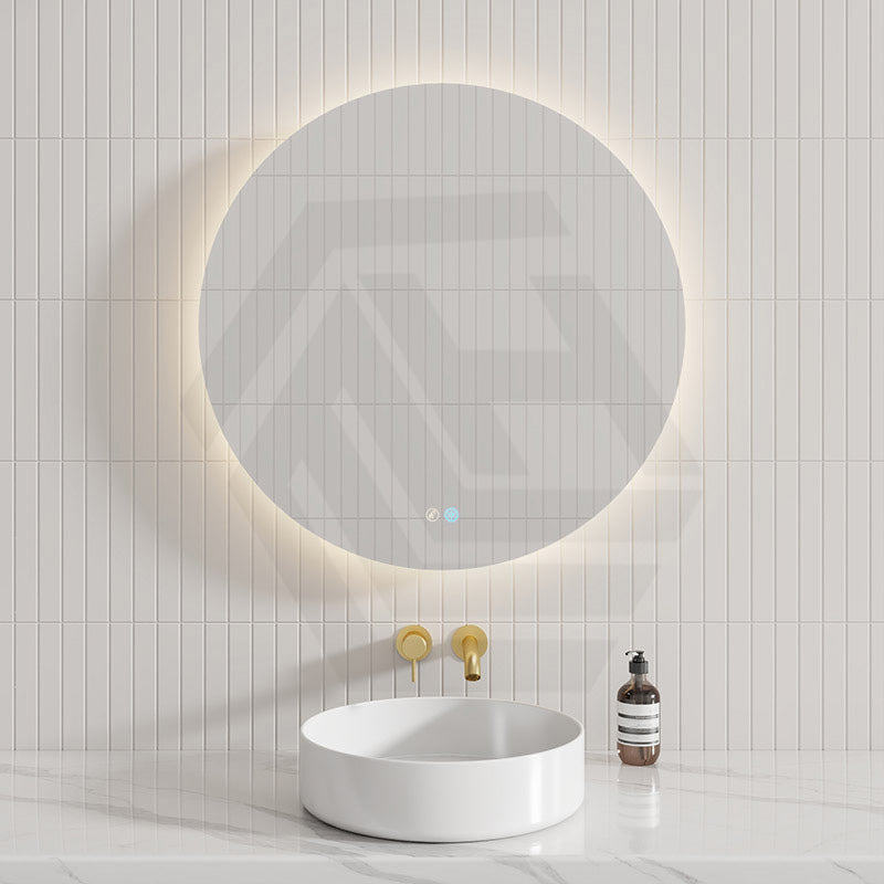 500/600750/800/900mm Round LED Mirror Auto Sensor 3 Colours Lighting Backlit