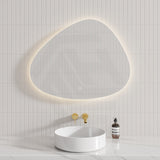 900x700mm Irregular Oval LED Mirror Touch Sensor Switch 3 Colours Lighting Acrylic Backlit