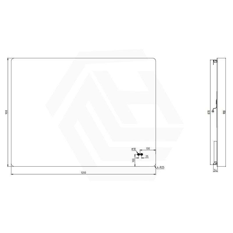 600/750/900/1200/1500mm Rectangle LED Mirror Auto Sensor 3 Colours Lighting Backlit Vertical/Horizontal