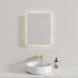 450/500/600/750/900/1200/1500mm Rectangle LED Mirror Touch Sensor Switch 3 Colours Lighting Backlit Horizontal/Vertical Installation