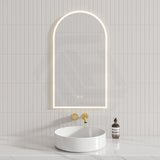500/600mm Arch LED Mirror Auto Sensor Switch 3 Colours Lighting Acrylic Frontlit Vertical Installation