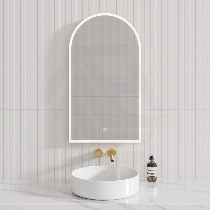 500x900mm Arch LED Mirror Touch Sensor Switch 3 Colours Lighting Acrylic Frontlit Vertical