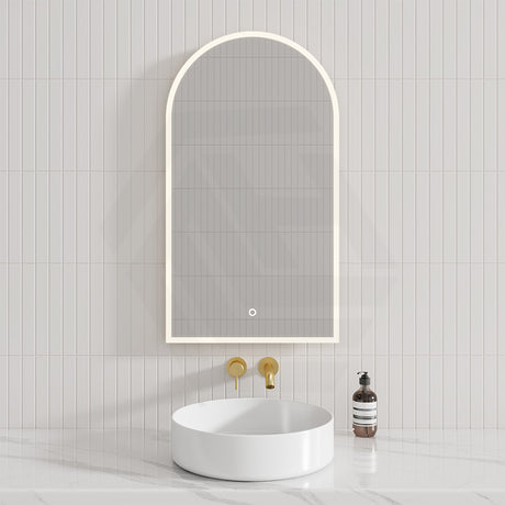 500x900mm Arch LED Mirror Touch Sensor Switch 3 Colours Lighting Acrylic Frontlit Vertical
