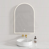 450/500/600/800/900mm Arch LED Mirror Touch Sensor Switch 3 Colours Lighting Acrylic Frontlit Vertical Installation