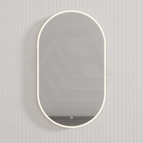 450/500/600/700/750/900/1200mm Oval LED Mirror Touch Sensor Switch 3 Colours Lighting Acrylic Frontlit