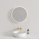 500/600/700/750/800/900/1200mm Round LED Mirror Touch Sensor Switch 3 Colours Lighting Acrylic Frontlit