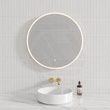 500/600/700/750/800/900/1200mm Round LED Mirror Touch Sensor Switch 3 Colours Lighting Acrylic Frontlit