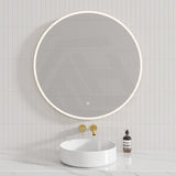 500/600/700/750/800/900/1200mm Round LED Mirror Touch Sensor Switch 3 Colours Lighting Acrylic Frontlit