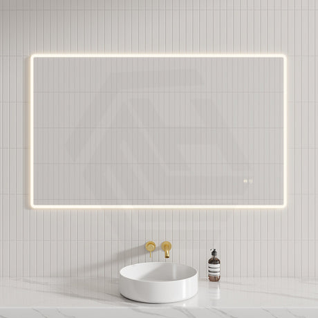 600/750/900/1200/1500mm Rectangle LED Mirror Auto Sensor Switch 3 Colours Lighting Acrylic Frontlit Vertical/Horizontal