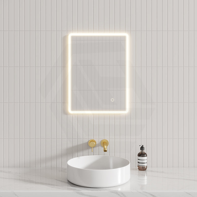 450/500/600/750/900/1200/1500mm Rectangle LED Mirror Touch Sensor Switch 3 Colours Lighting Acrylic Frontlit Horizontal/Vertical Installation