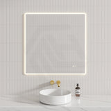 600/750/900/1200/1500mm Rectangle LED Mirror Auto Sensor Switch 3 Colours Lighting Acrylic Frontlit Vertical/Horizontal