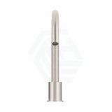 N#3(Nickel) Meir Round Gooseneck 360 Degree Swivel Hob Mounted Tap Set Brushed Nickel Mixers