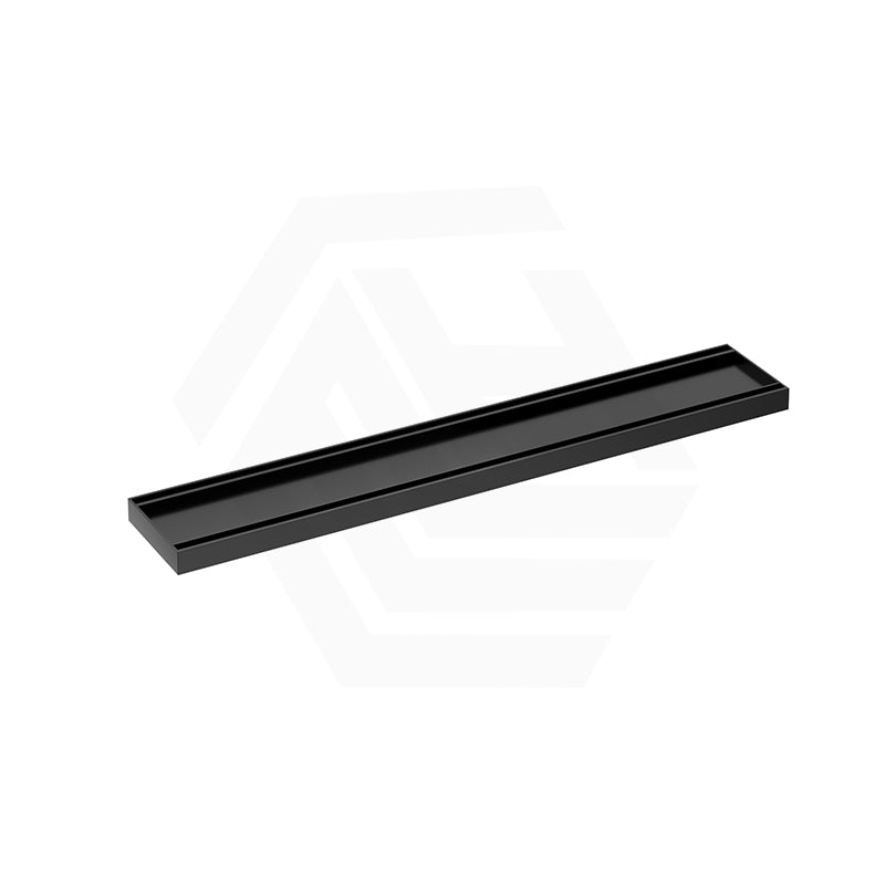 100-3000x100x21mm Lauxes Aluminium Slimline Tile Insert Shower Pool Drain Midnight Black