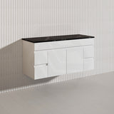Macho 1200mm Premium MDF Gloss White Wall Hung Vanity Single/Double Bowls Available