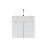600mm Premium MDF Gloss White Wall Hung Vanity with Soft Closing Doors