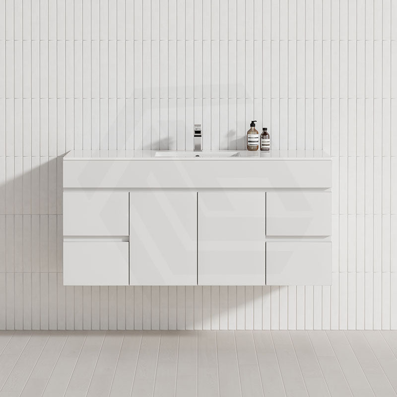 600-1500mm Bathroom Premium PVC Floating Vanity Wall Hung White Cabinet