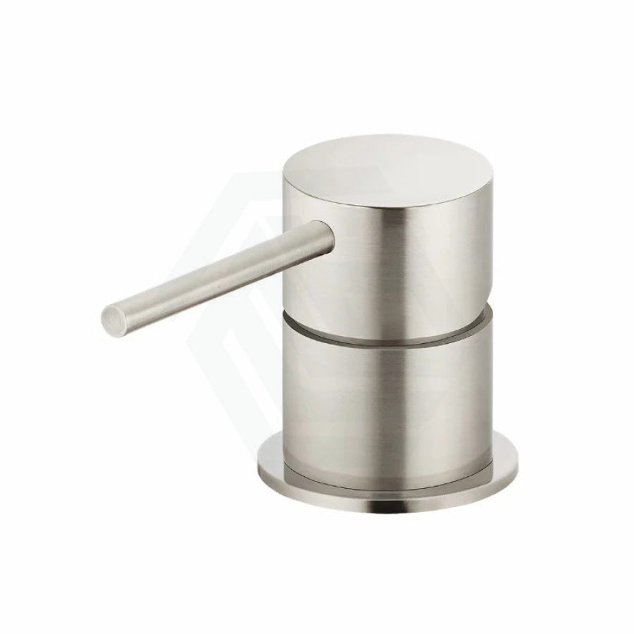 N#3(Nickel) Meir Round Gooseneck 360 Degree Swivel Hob Mounted Tap Set Brushed Nickel Mixers