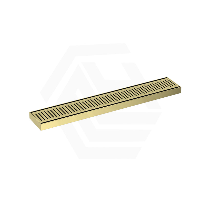 G#2(Gold) 100-5600mm Lauxes Matte Gold Shower Grate Drain Indoor Outdoor Aluminium Next Generation 26