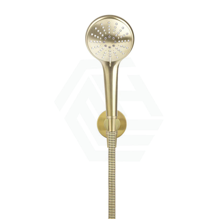 G#8(Gold) Meir Round Three Function Hand Shower On Fixed Bracket Pvd Tiger Bronze Handheld Sets