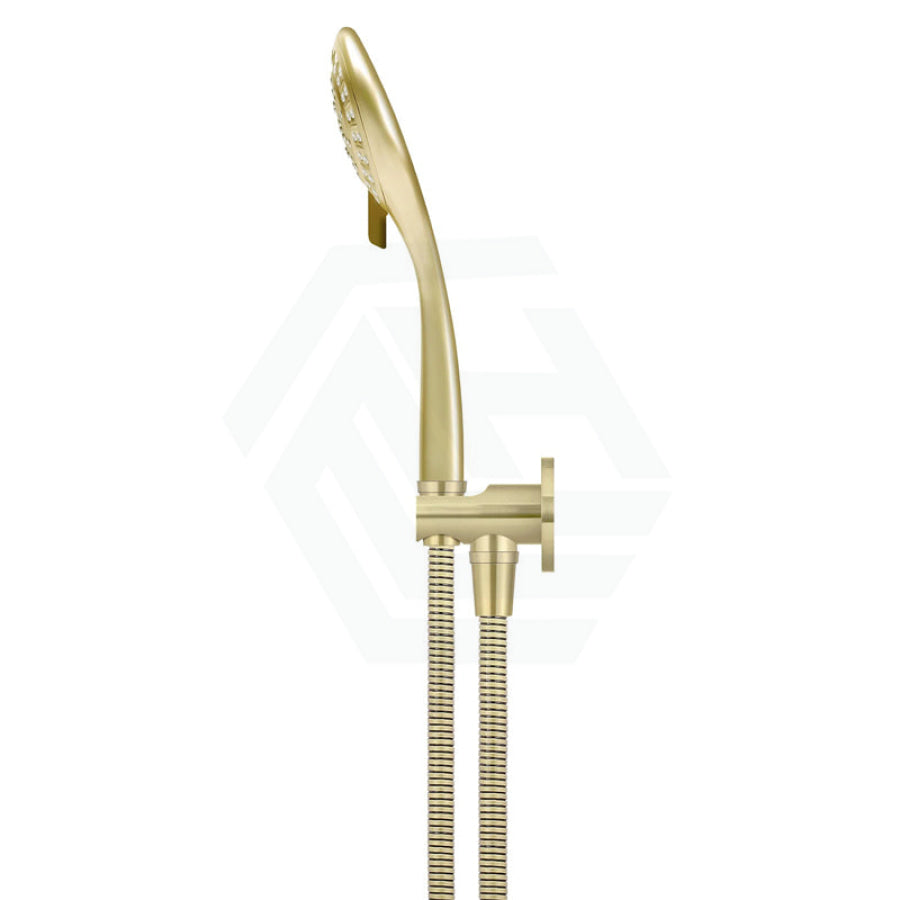 G#8(Gold) Meir Round Three Function Hand Shower On Fixed Bracket Pvd Tiger Bronze Handheld Sets
