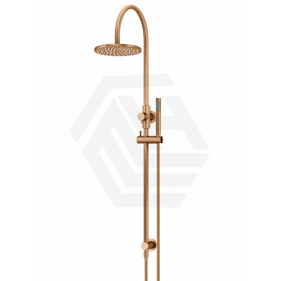 Meir 200/300Mm Round Overhead Shower Set With Hand Multi Colour Universal Water Inlet