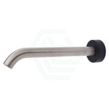 N#1(Nickel) 220Mm Fienza Kaya Brushed Nickel Solid Brass Round Wall Spout For Bathroom Matt Black