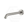 N#1(Nickel) 220Mm Fienza Kaya Brushed Nickel Solid Brass Round Wall Spout For Bathroom Spouts
