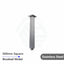 300/600mm Square Ceiling Shower Arm Brushed Nickel 300mm