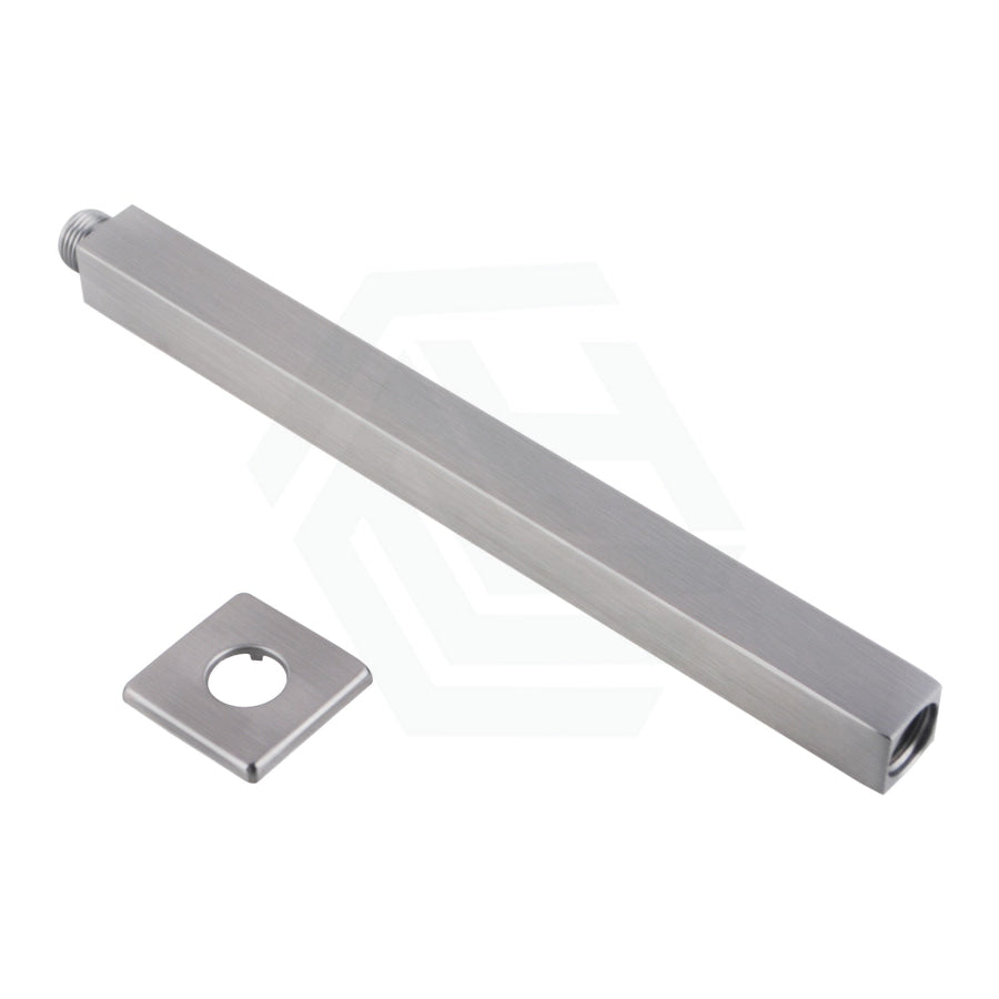 300/600mm Square Ceiling Shower Arm Brushed Nickel