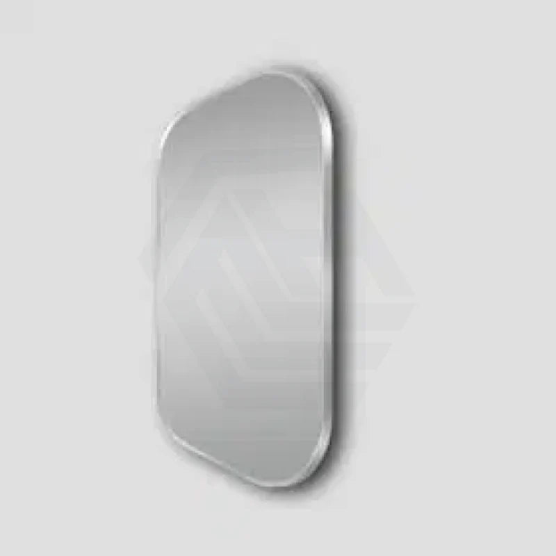 450/600/750/900mm Lamex Rounded Rectangle Nickel Framed Bathroom Wall Mirror