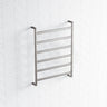 N#1(Nickel) 600 X 800Mm Fienza Koko Heated Towel Rail 6 Square Bars Rails