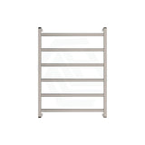 N#1(Nickel) 600 X 800Mm Fienza Koko Heated Towel Rail 6 Square Bars Rails