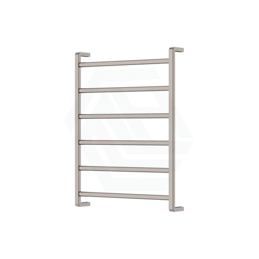 N#1(Nickel) 600 X 800Mm Fienza Koko Heated Towel Rail 6 Square Bars Rails