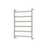 N#1(Nickel) 600 X 800Mm Fienza Koko Heated Towel Rail 6 Square Bars Rails