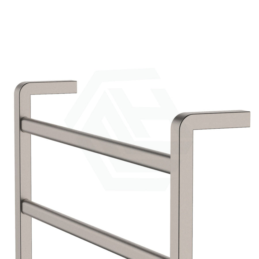 N#1(Nickel) 600 X 800Mm Fienza Koko Heated Towel Rail 6 Square Bars Rails