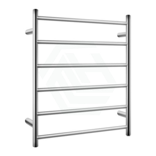 620X600X120Mm Round Brushed Nickel Electric Heated Towel Rack 6 Bars Stainless Steel Rails