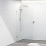 900/1000/1200X2000Mm Frameless Curved Corner Shower Screen Single Door Fixed Panel 10Mm Glass With