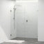 Tempered Glass Frameless Shower Screen Wall To Wall 2 Panels Pivot 940-1425mm Brushed Nickel