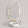 N#1(Nickel) Aulic Tarcoola 553X903Mm Brushed Nickel Framed Touchless Backlit Led Mirror Special
