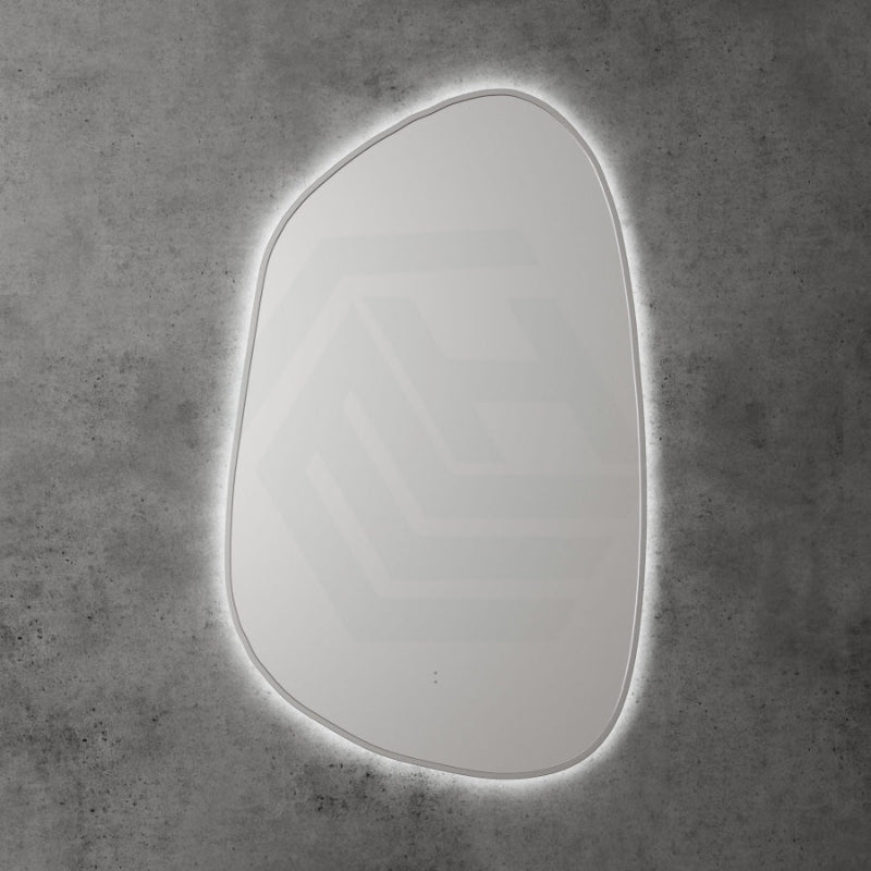 N#1(Nickel) Aulic Tarcoola 553X903Mm Brushed Nickel Framed Touchless Backlit Led Mirror Special