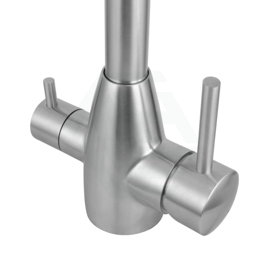 Brushed Nickel Stainless Steel 3 Way Filter Tap With 360° Swivel And Purifier For Kitchen Products