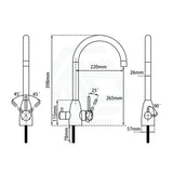 Brushed Nickel Stainless Steel 3 Way Filter Tap With 360° Swivel And Purifier For Kitchen Products