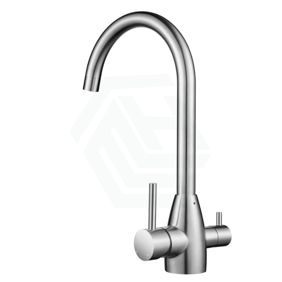 Brushed Nickel Stainless Steel 3 Way Filter Tap With 360° Swivel And Purifier For Kitchen Products